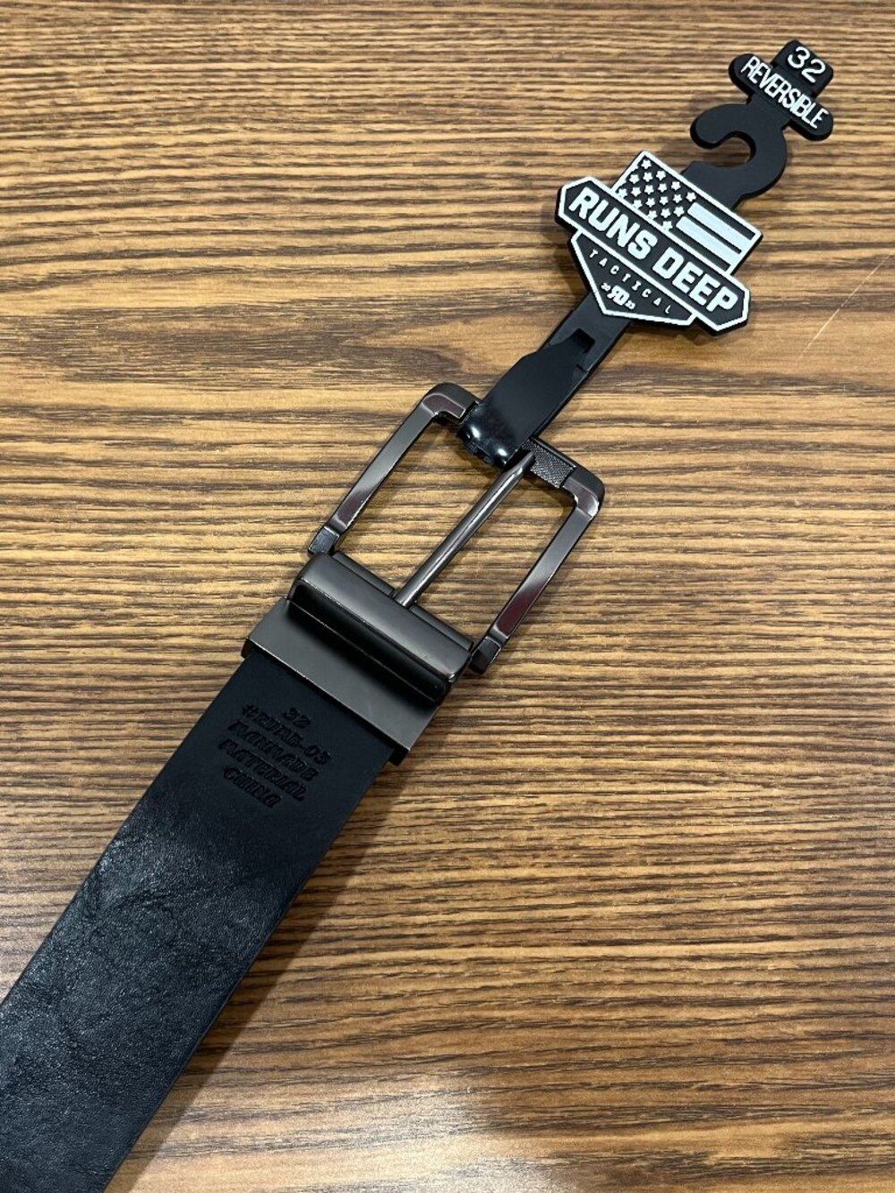 Runs Deep Men's Tactical Reversible Belt - Size 32 - NWT